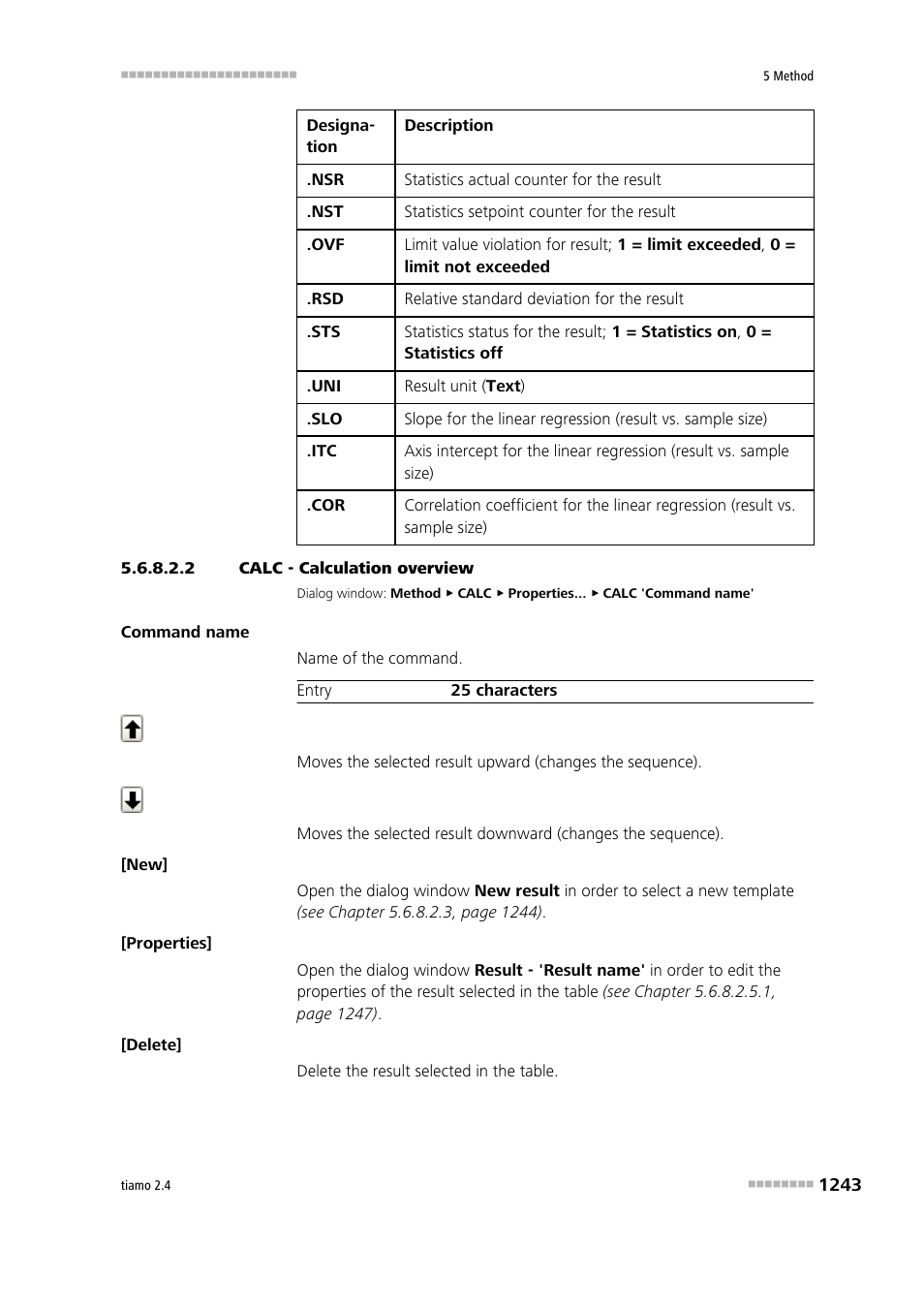 2 calc - calculation overview | Metrohm tiamo 2.4 Manual User Manual | Page 1259 / 1717