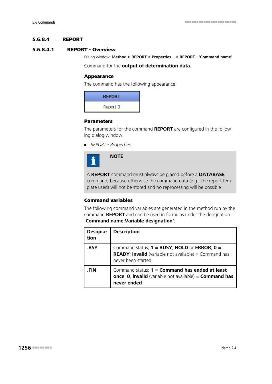 4 report, 1 report - overview, Report | Report - overview | Metrohm tiamo 2.4 Manual User Manual | Page 1272 / 1717