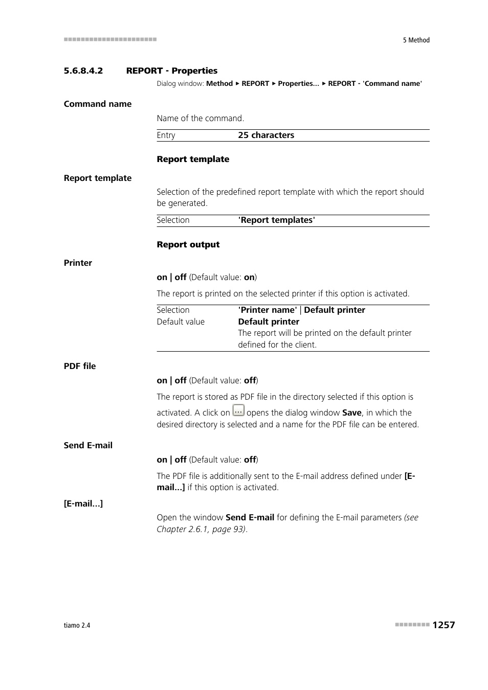 2 report - properties | Metrohm tiamo 2.4 Manual User Manual | Page 1273 / 1717