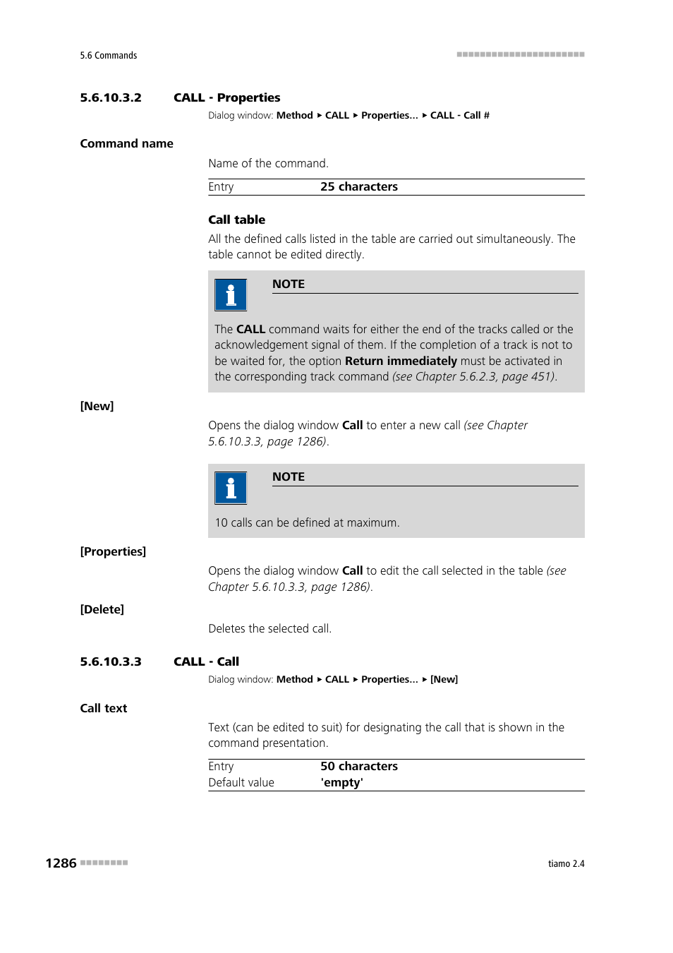 2 call - properties, 3 call - call | Metrohm tiamo 2.4 Manual User Manual | Page 1302 / 1717