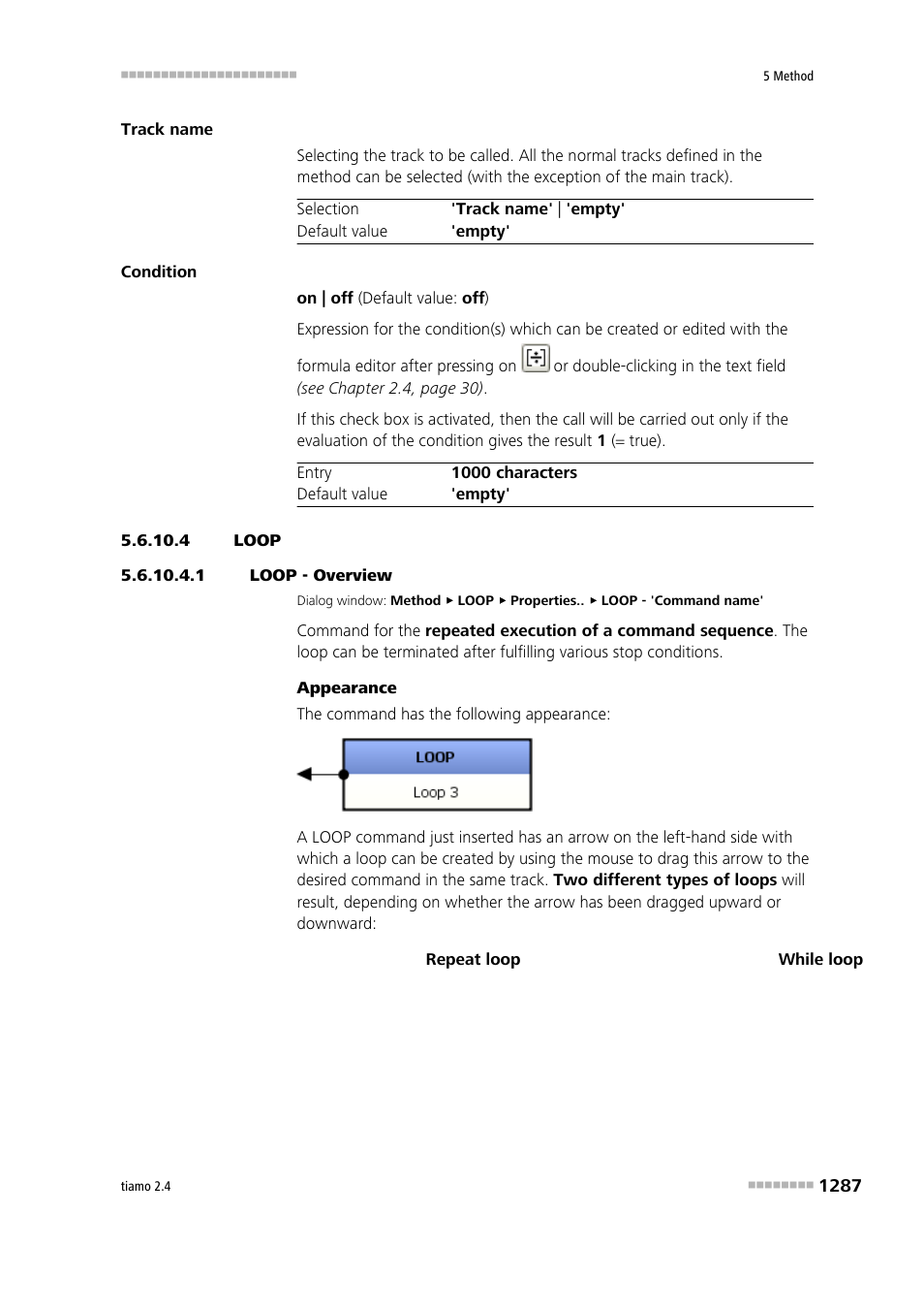 4 loop, 1 loop - overview, Loop | Metrohm tiamo 2.4 Manual User Manual | Page 1303 / 1717