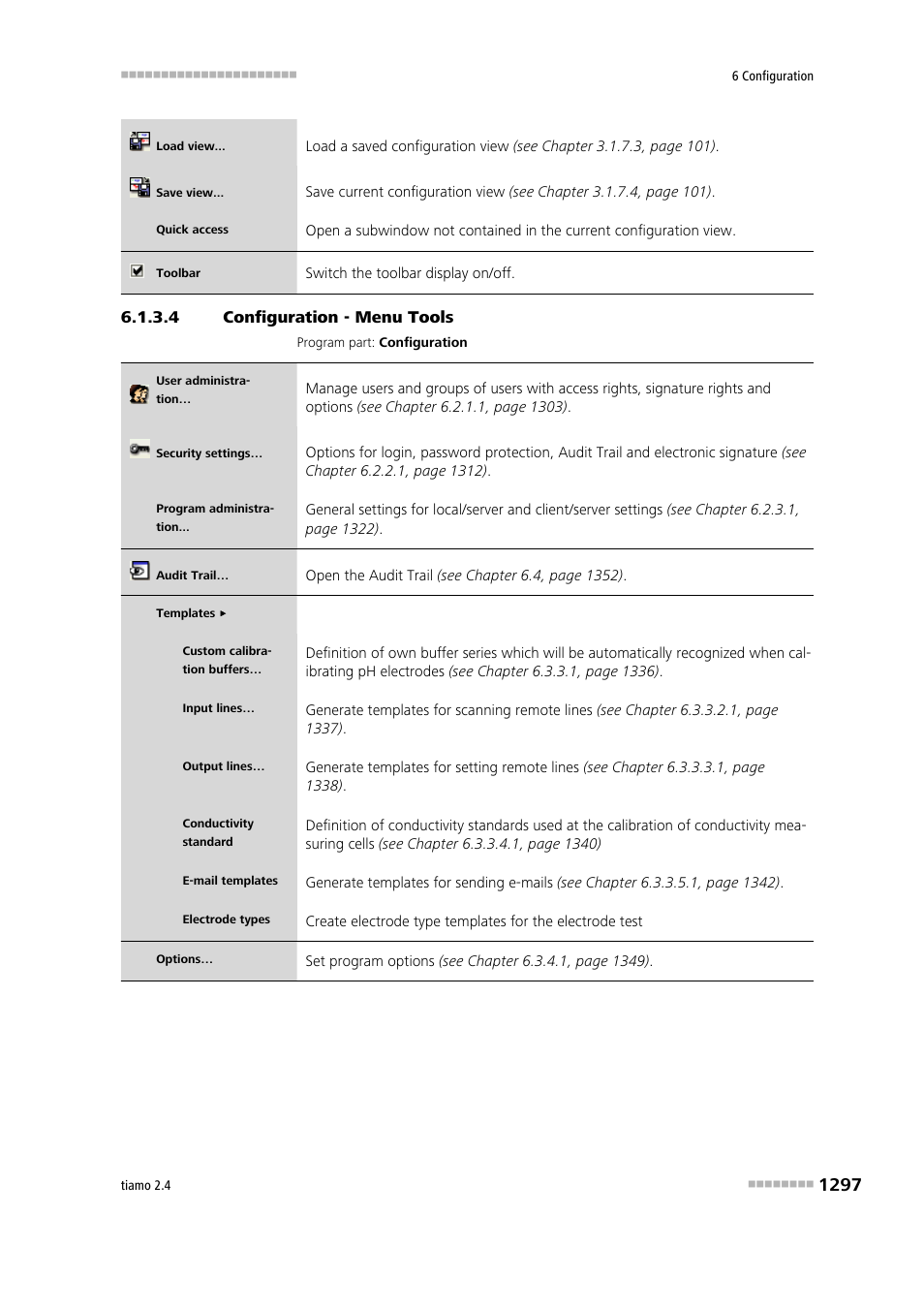 4 configuration - menu tools, Tools | Metrohm tiamo 2.4 Manual User Manual | Page 1313 / 1717