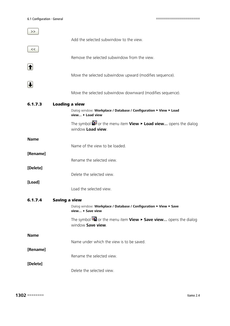 3 loading a view, 4 saving a view | Metrohm tiamo 2.4 Manual User Manual | Page 1318 / 1717