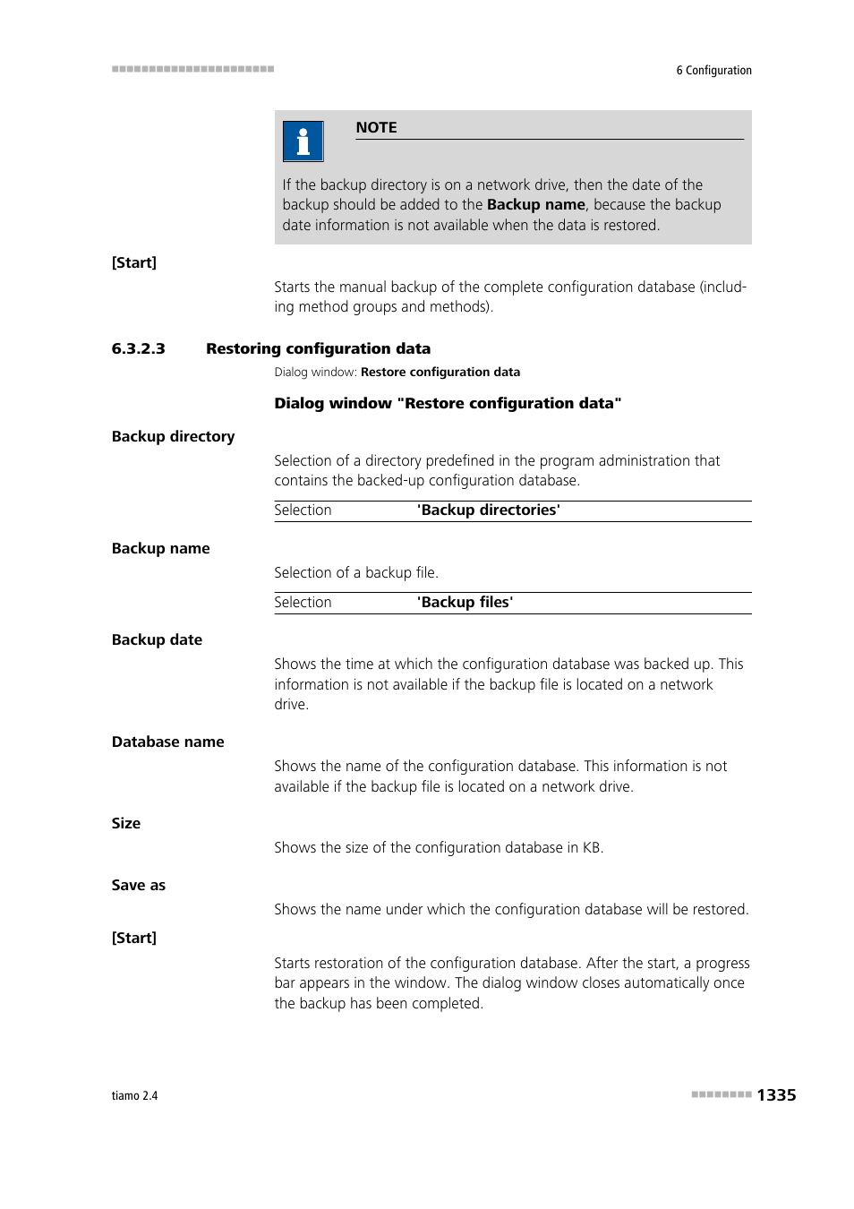 3 restoring configuration data, Restore configuration data | Metrohm tiamo 2.4 Manual User Manual | Page 1351 / 1717