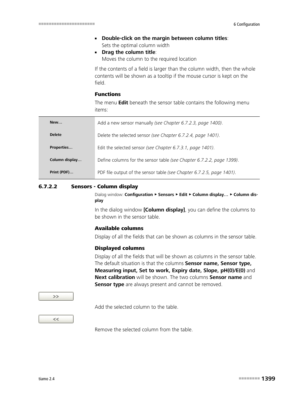 2 sensors - column display | Metrohm tiamo 2.4 Manual User Manual | Page 1415 / 1717