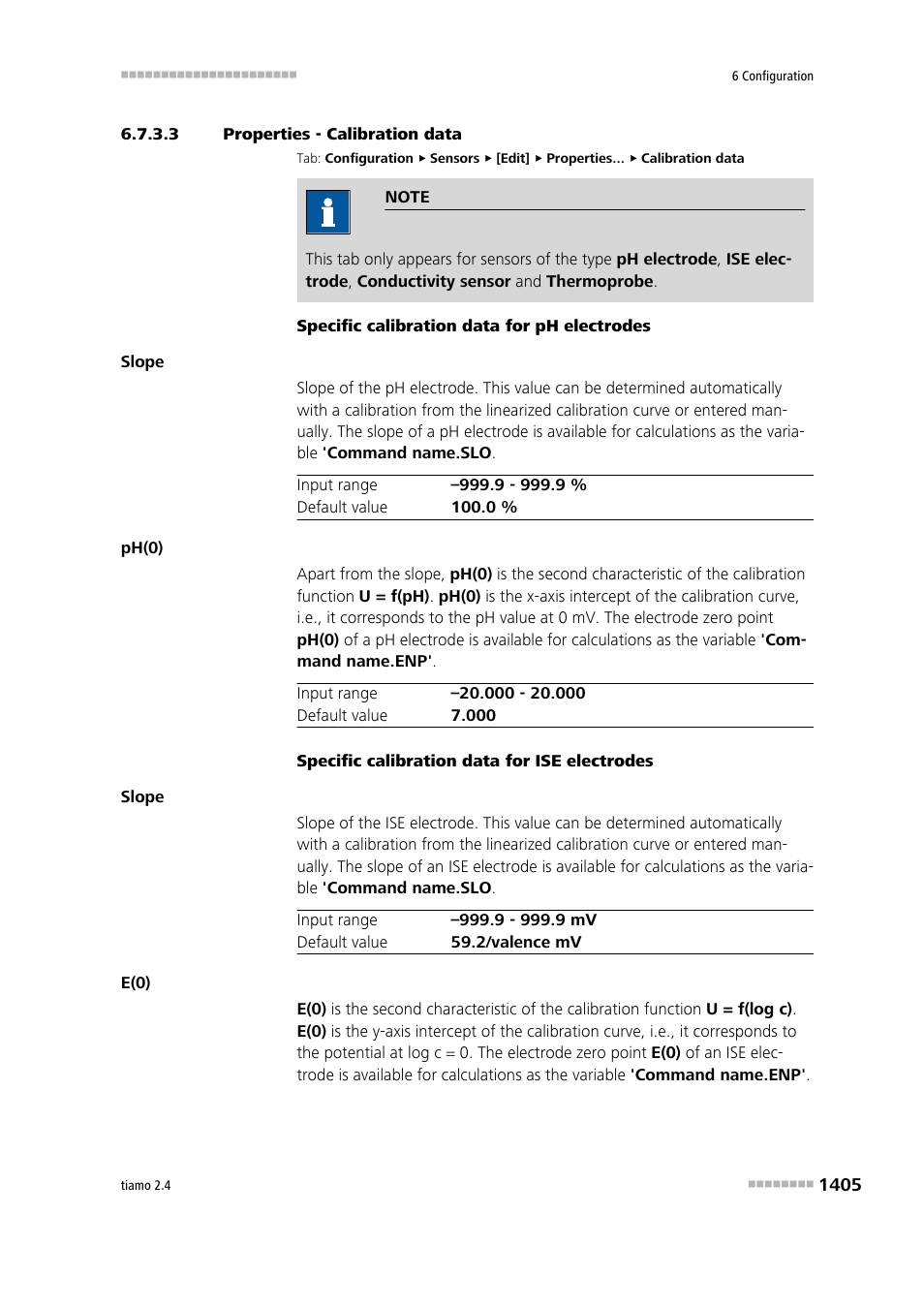 3 properties - calibration data | Metrohm tiamo 2.4 Manual User Manual | Page 1421 / 1717