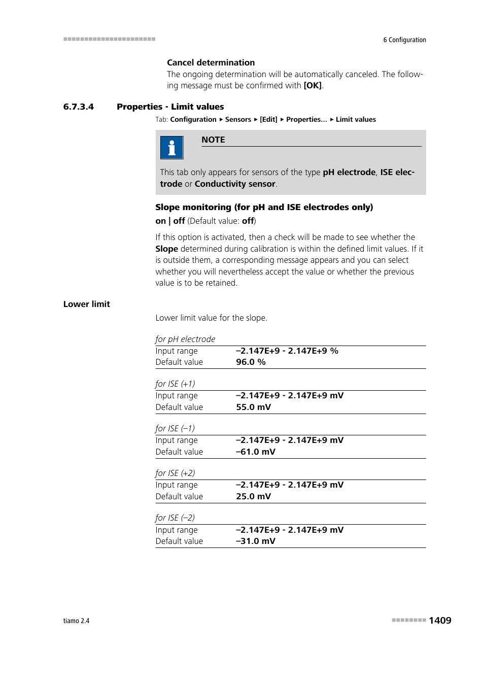 4 properties - limit values | Metrohm tiamo 2.4 Manual User Manual | Page 1425 / 1717