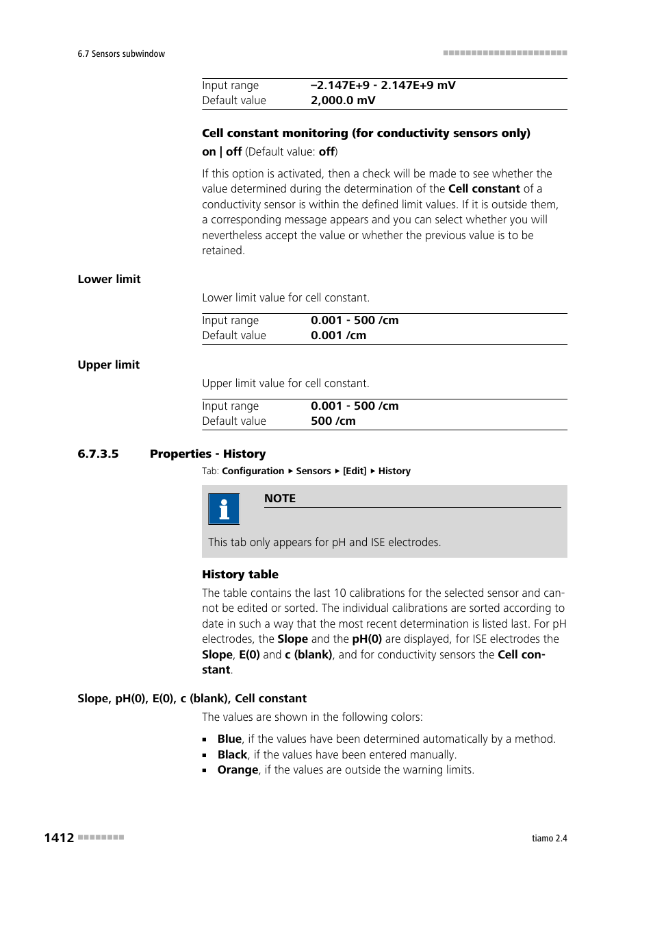 5 properties - history | Metrohm tiamo 2.4 Manual User Manual | Page 1428 / 1717