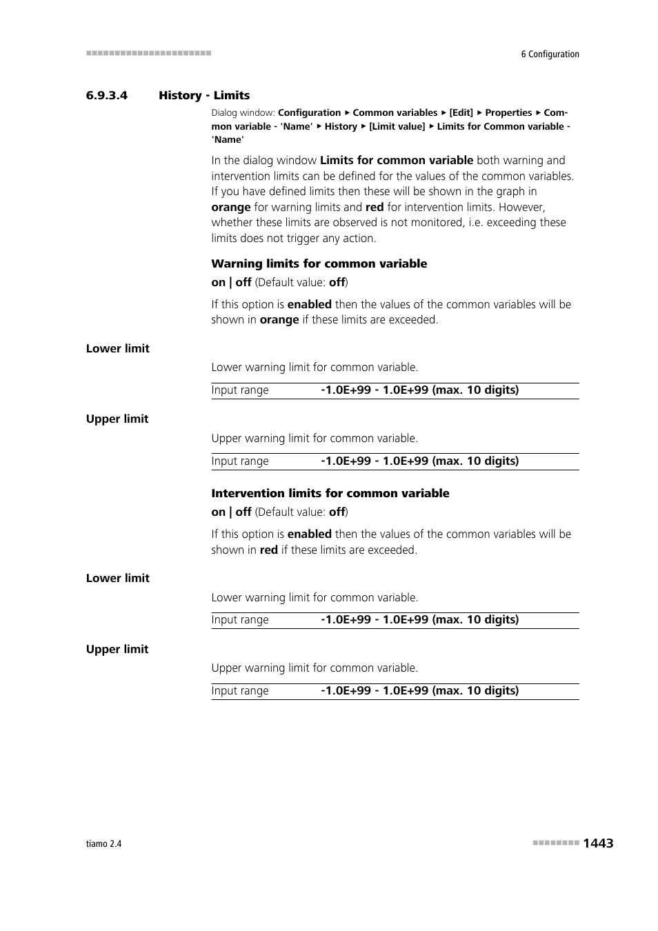 4 history - limits | Metrohm tiamo 2.4 Manual User Manual | Page 1459 / 1717