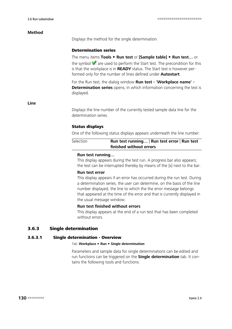 3 single determination, 1 single determination - overview, Single determination | Metrohm tiamo 2.4 Manual User Manual | Page 146 / 1717