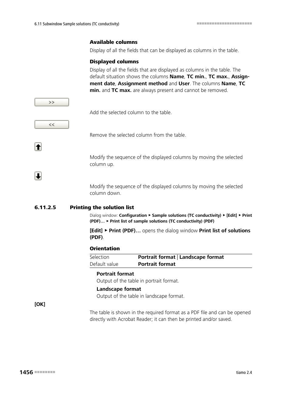 5 printing the solution list | Metrohm tiamo 2.4 Manual User Manual | Page 1472 / 1717