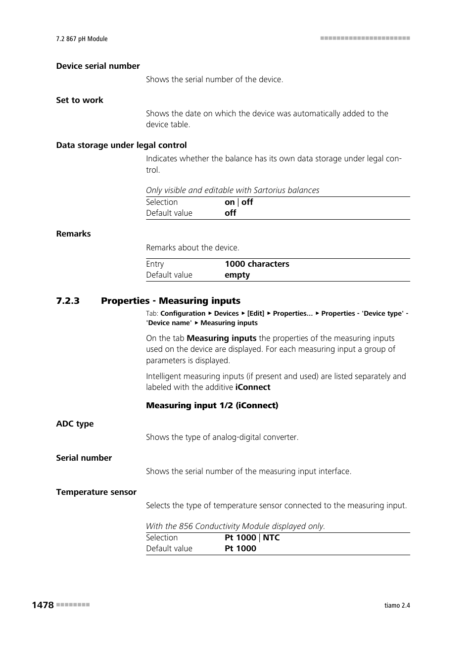 3 properties - measuring inputs, Properties - measuring inputs 8, Measuring inputs | Metrohm tiamo 2.4 Manual User Manual | Page 1494 / 1717