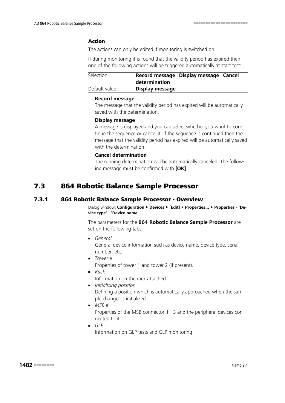 3 864 robotic balance sample processor, 1 864 robotic balance sample processor - overview, 864 robotic balance sample processor 2 | 864 robotic balance sample processor - overview 2, 864 balance sample processor | Metrohm tiamo 2.4 Manual User Manual | Page 1498 / 1717