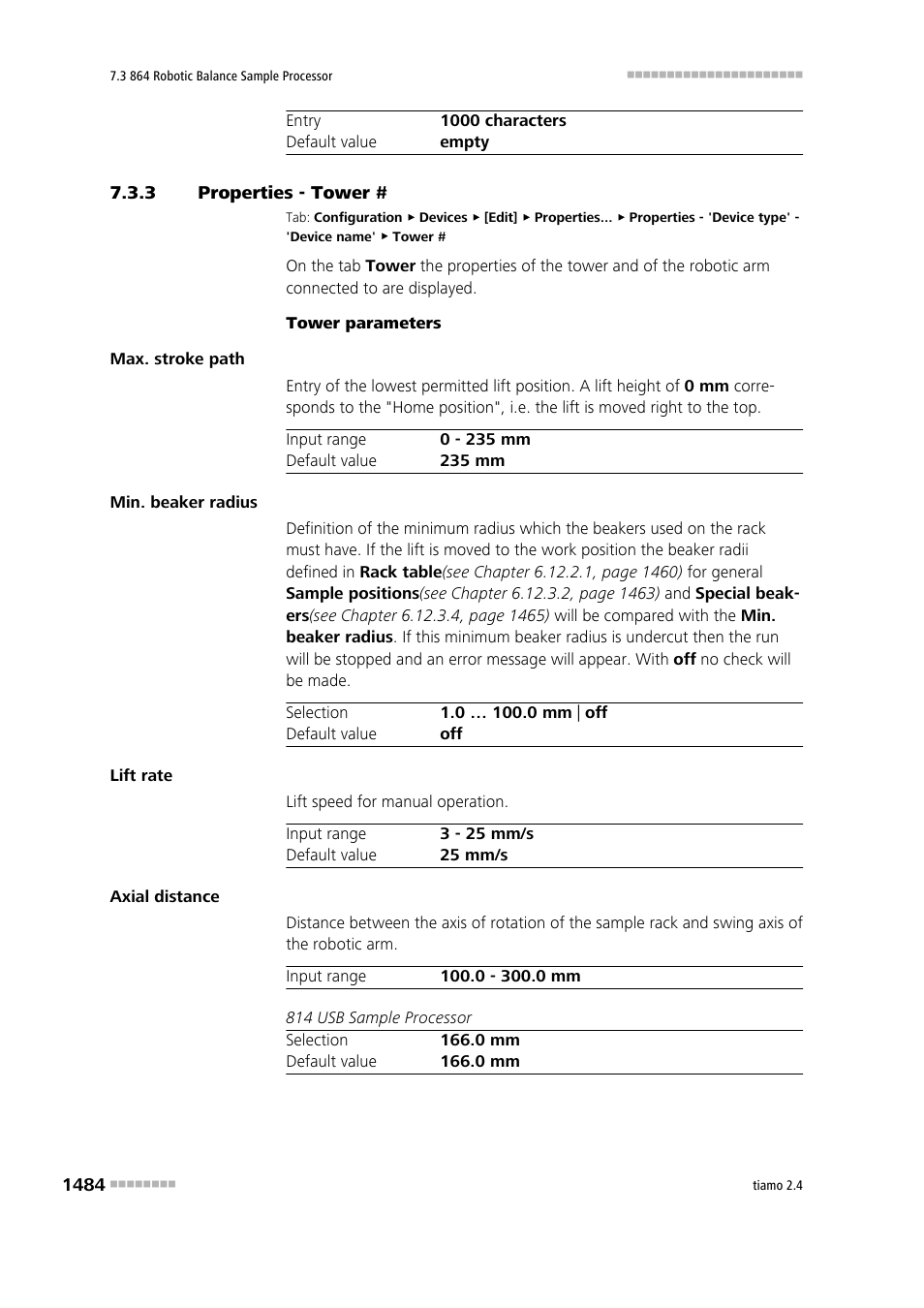 3 properties - tower, Properties - tower # 4, Tower | Metrohm tiamo 2.4 Manual User Manual | Page 1500 / 1717