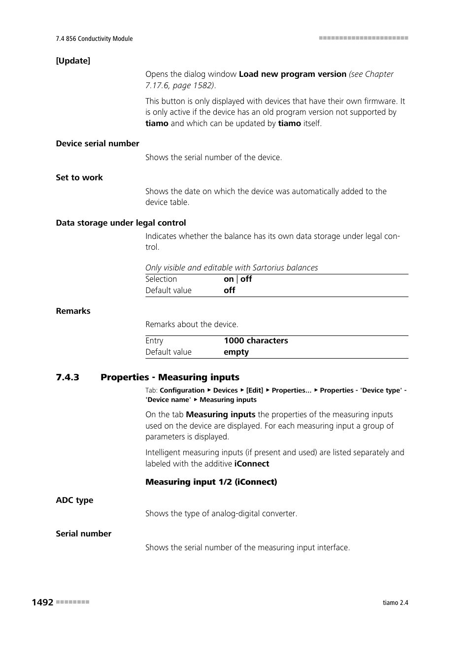 3 properties - measuring inputs, Properties - measuring inputs 2 | Metrohm tiamo 2.4 Manual User Manual | Page 1508 / 1717