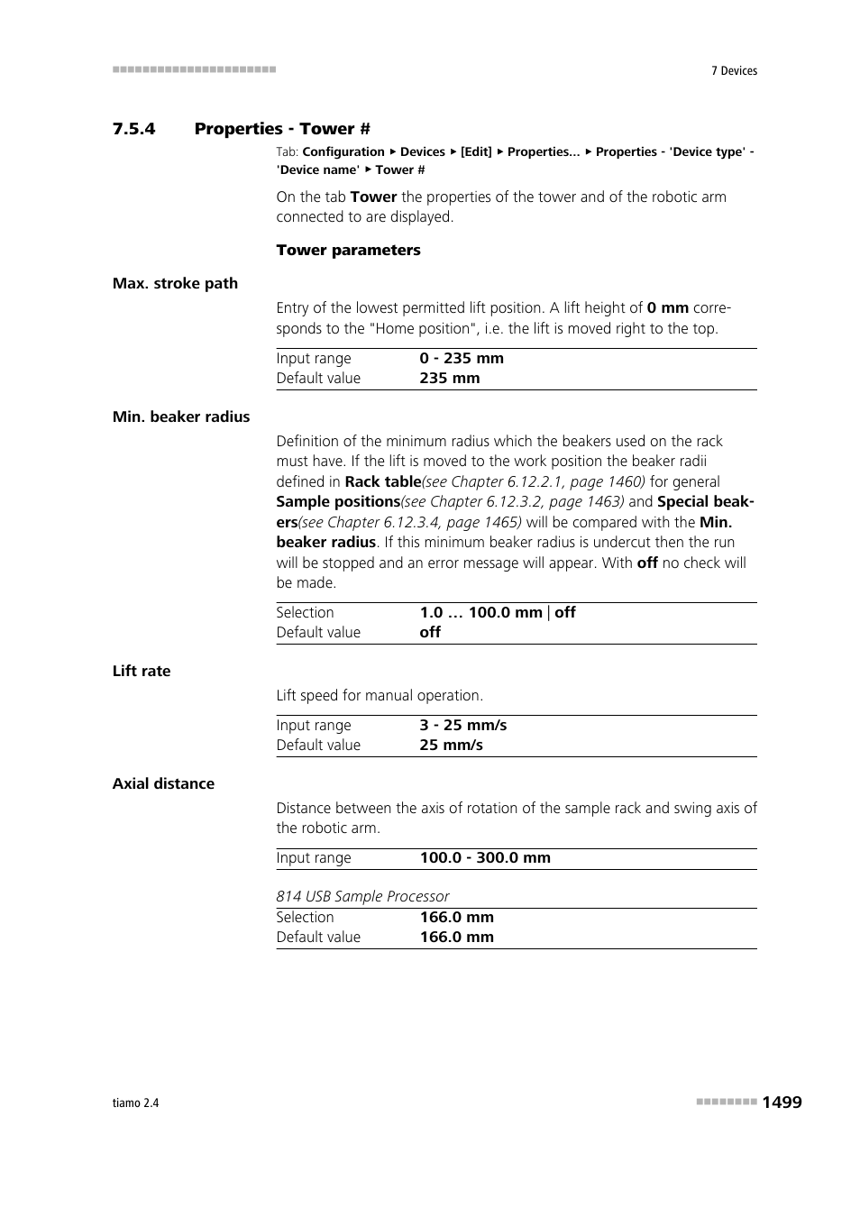 4 properties - tower, Properties - tower # 9 | Metrohm tiamo 2.4 Manual User Manual | Page 1515 / 1717