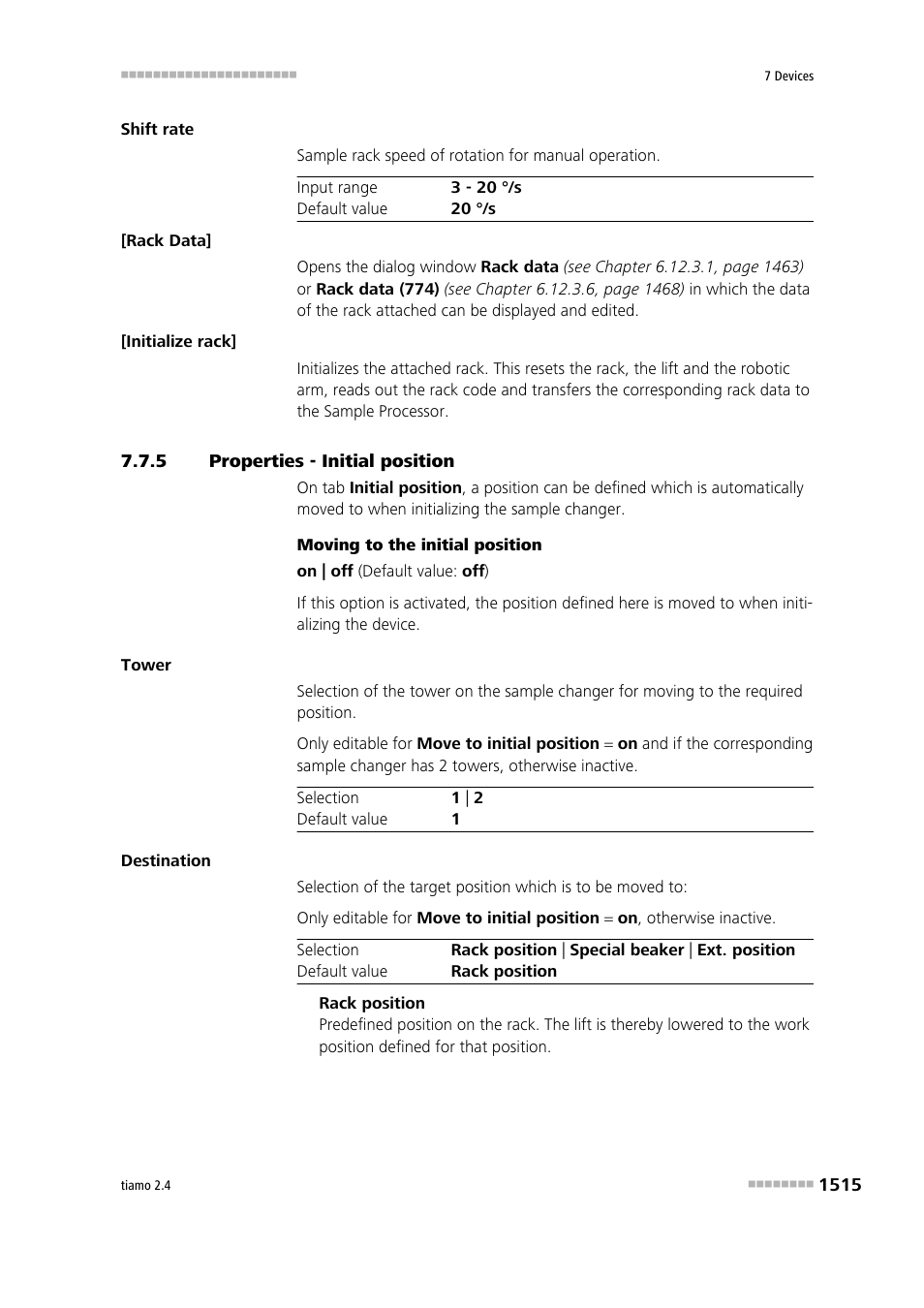 5 properties - initial position, Properties - initial position 5 | Metrohm tiamo 2.4 Manual User Manual | Page 1531 / 1717