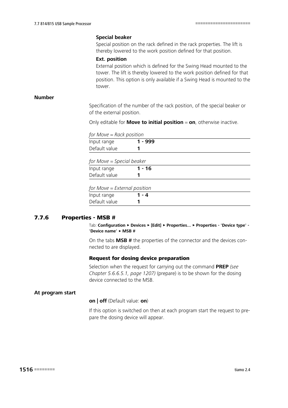 6 properties - msb, Properties - msb # 6 | Metrohm tiamo 2.4 Manual User Manual | Page 1532 / 1717