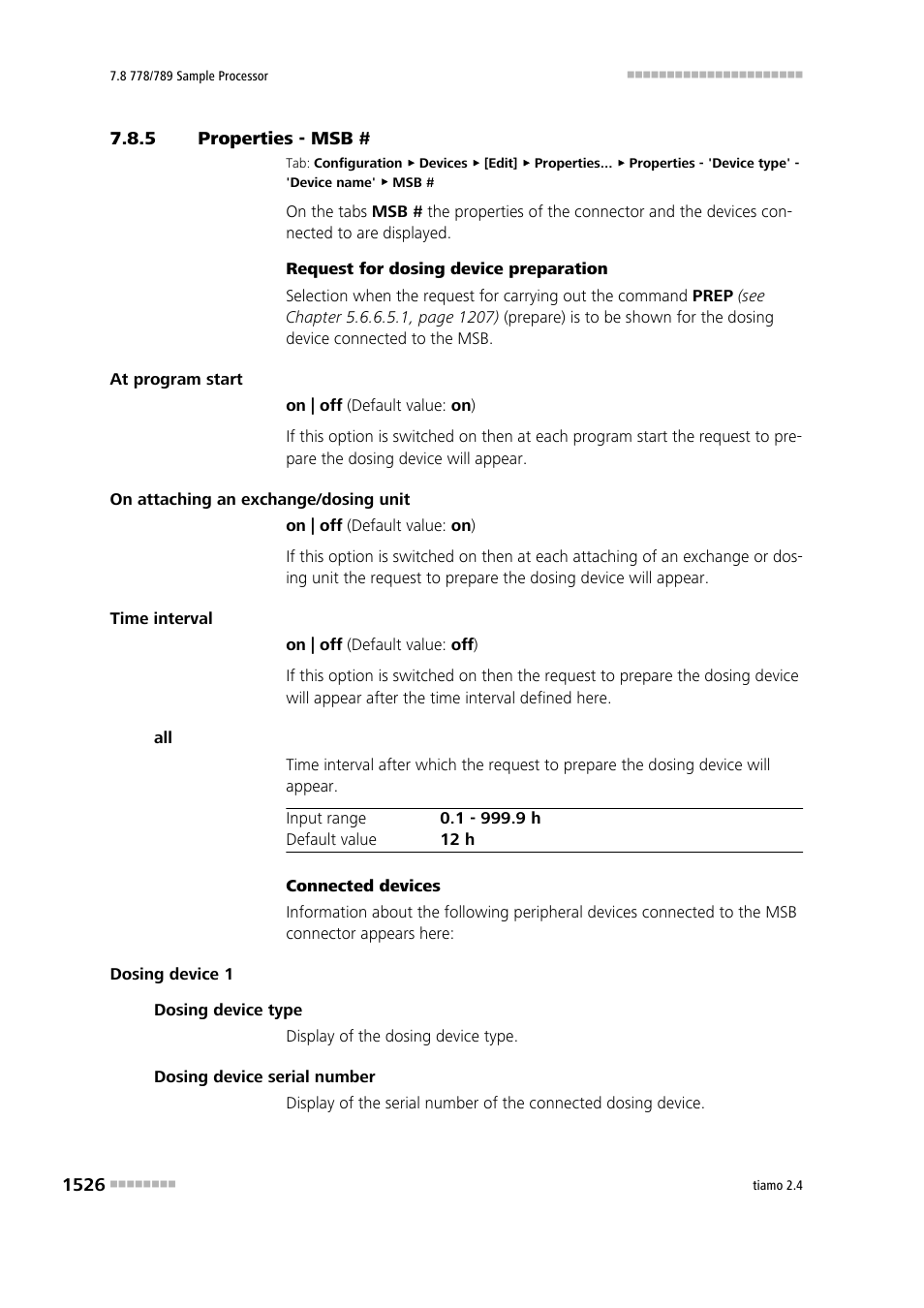 5 properties - msb, Properties - msb # 6 | Metrohm tiamo 2.4 Manual User Manual | Page 1542 / 1717