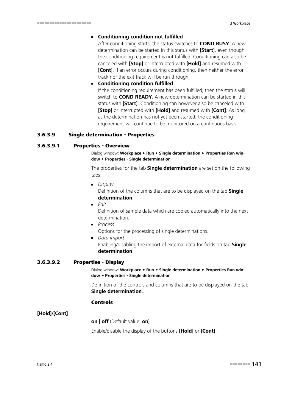 9 single determination - properties, 1 properties - overview, 2 properties - display | Define properties, Properties - overview | Metrohm tiamo 2.4 Manual User Manual | Page 157 / 1717
