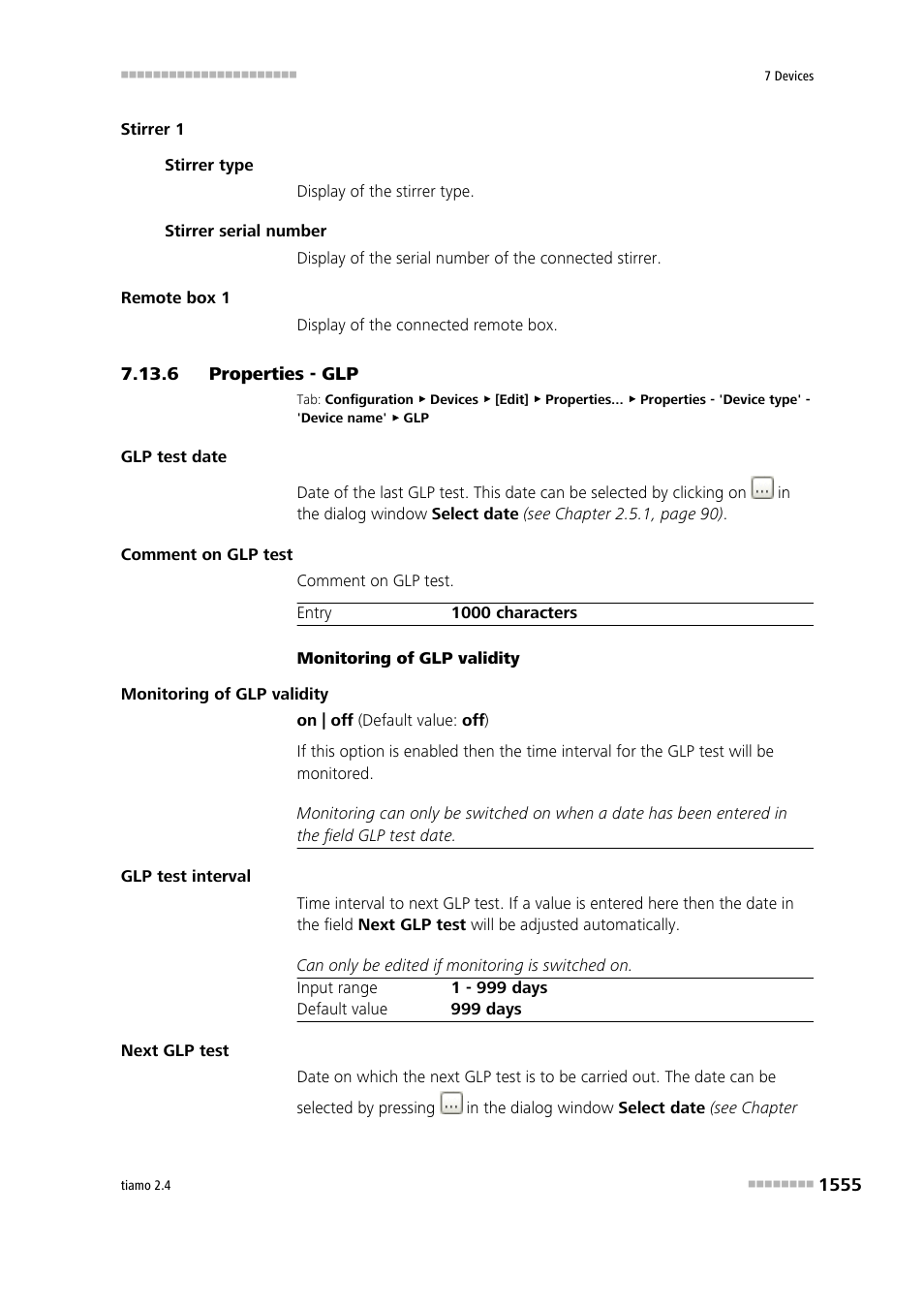 6 properties - glp, Properties - glp 5 | Metrohm tiamo 2.4 Manual User Manual | Page 1571 / 1717