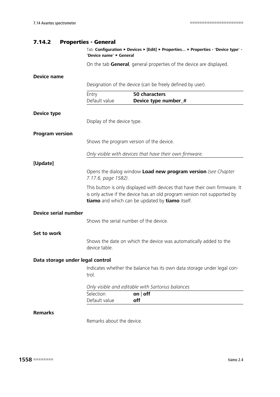 2 properties - general, Properties - general 8 | Metrohm tiamo 2.4 Manual User Manual | Page 1574 / 1717