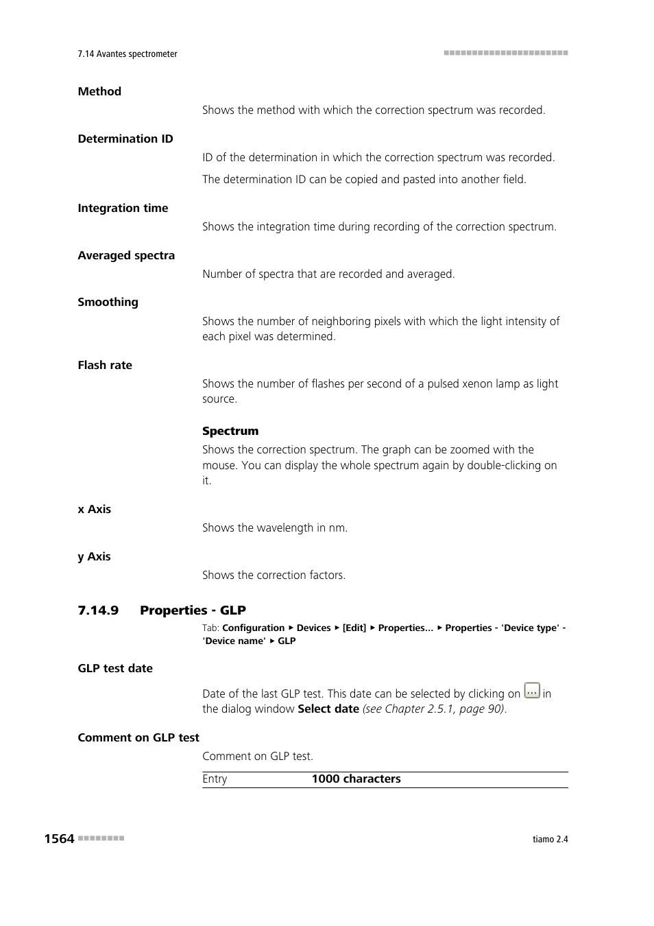 9 properties - glp, Properties - glp 4 | Metrohm tiamo 2.4 Manual User Manual | Page 1580 / 1717