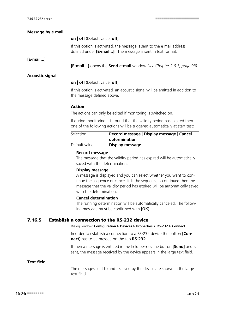 5 establish a connection to the rs-232 device, Establish a connection to the rs-232 device 6 | Metrohm tiamo 2.4 Manual User Manual | Page 1592 / 1717