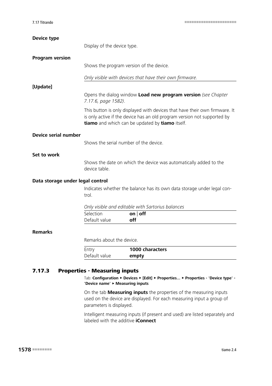 3 properties - measuring inputs, Properties - measuring inputs 8 | Metrohm tiamo 2.4 Manual User Manual | Page 1594 / 1717