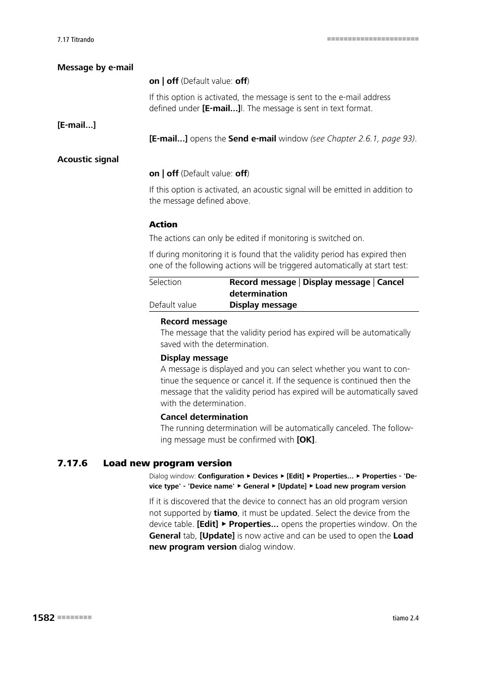 6 load new program version, Load new program version 2 | Metrohm tiamo 2.4 Manual User Manual | Page 1598 / 1717