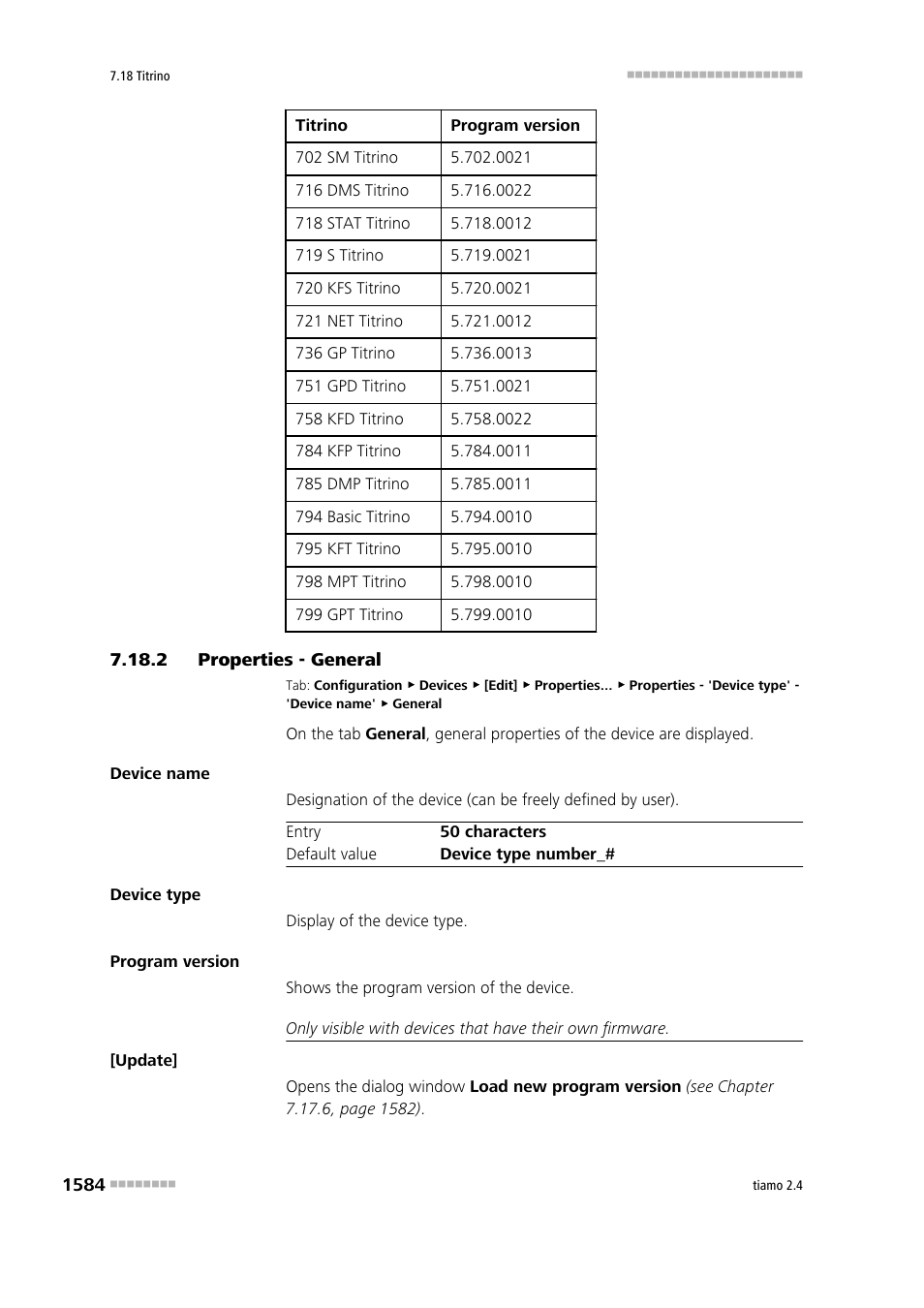 2 properties - general, Properties - general 4 | Metrohm tiamo 2.4 Manual User Manual | Page 1600 / 1717