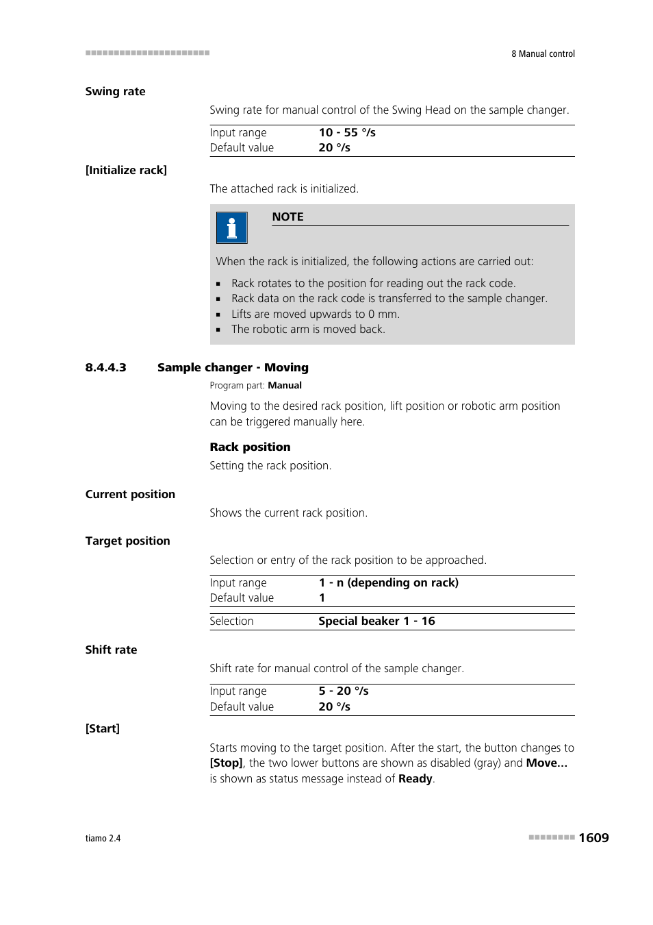 3 sample changer - moving, Move | Metrohm tiamo 2.4 Manual User Manual | Page 1625 / 1717