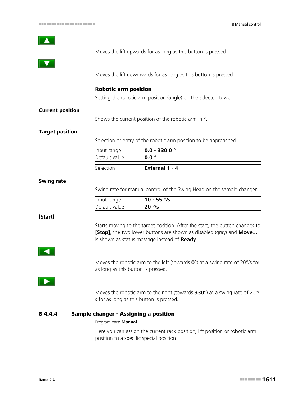 4 sample changer - assigning a position, Assign position | Metrohm tiamo 2.4 Manual User Manual | Page 1627 / 1717