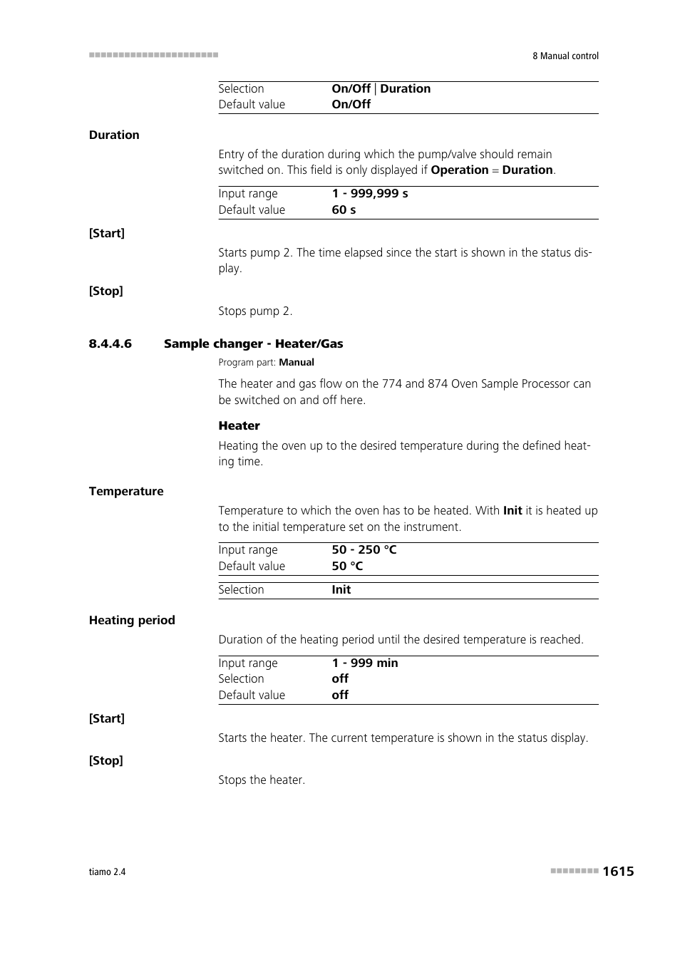 6 sample changer - heater/gas, Heater/gas | Metrohm tiamo 2.4 Manual User Manual | Page 1631 / 1717