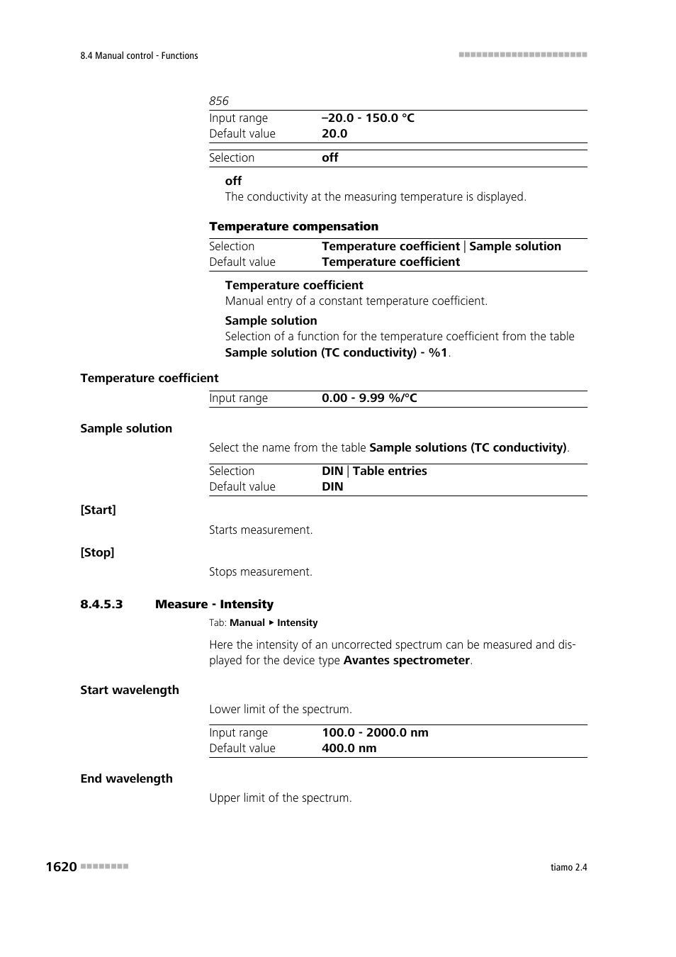 3 measure - intensity | Metrohm tiamo 2.4 Manual User Manual | Page 1636 / 1717