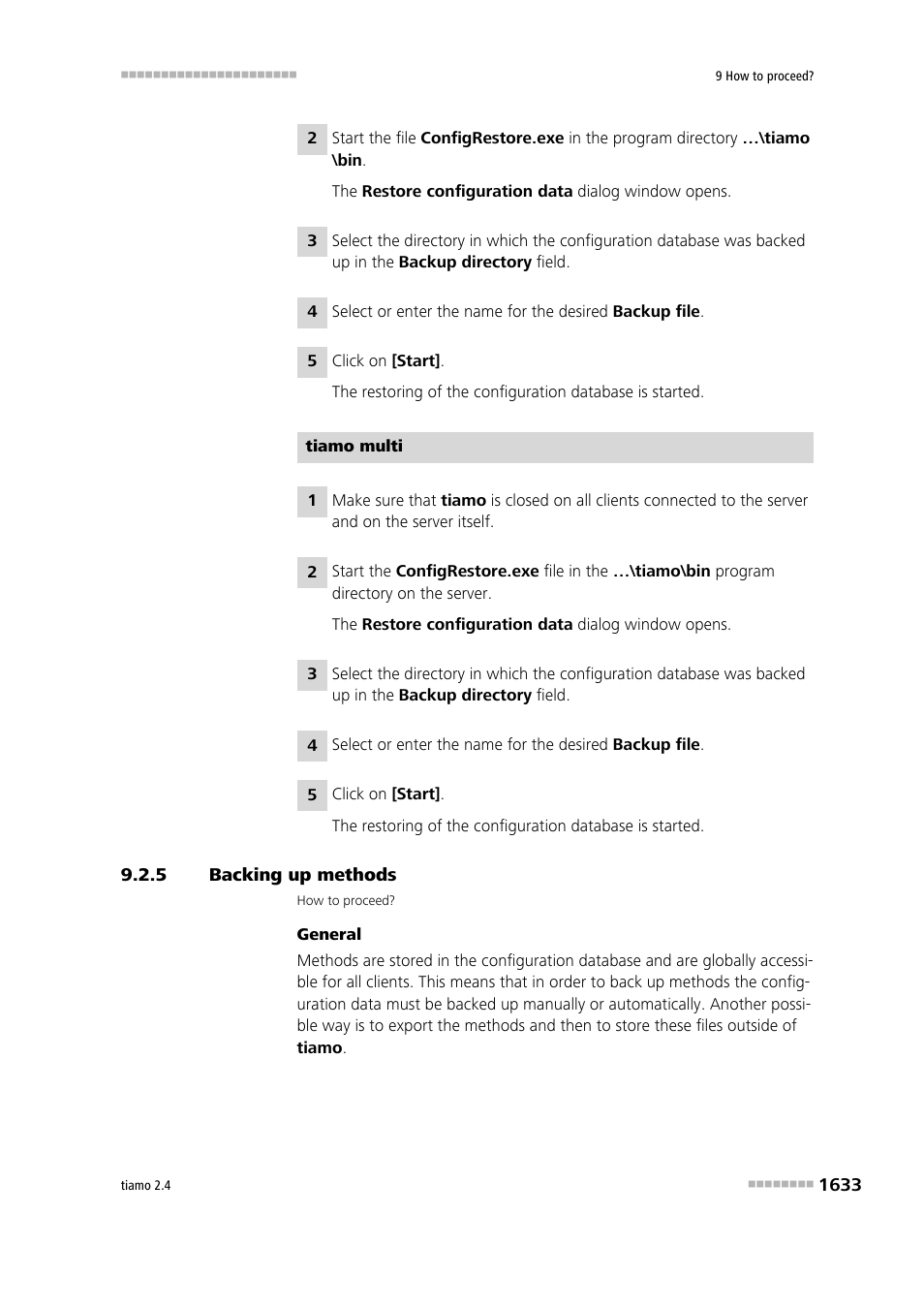 5 backing up methods, Backing up methods 3 | Metrohm tiamo 2.4 Manual User Manual | Page 1649 / 1717