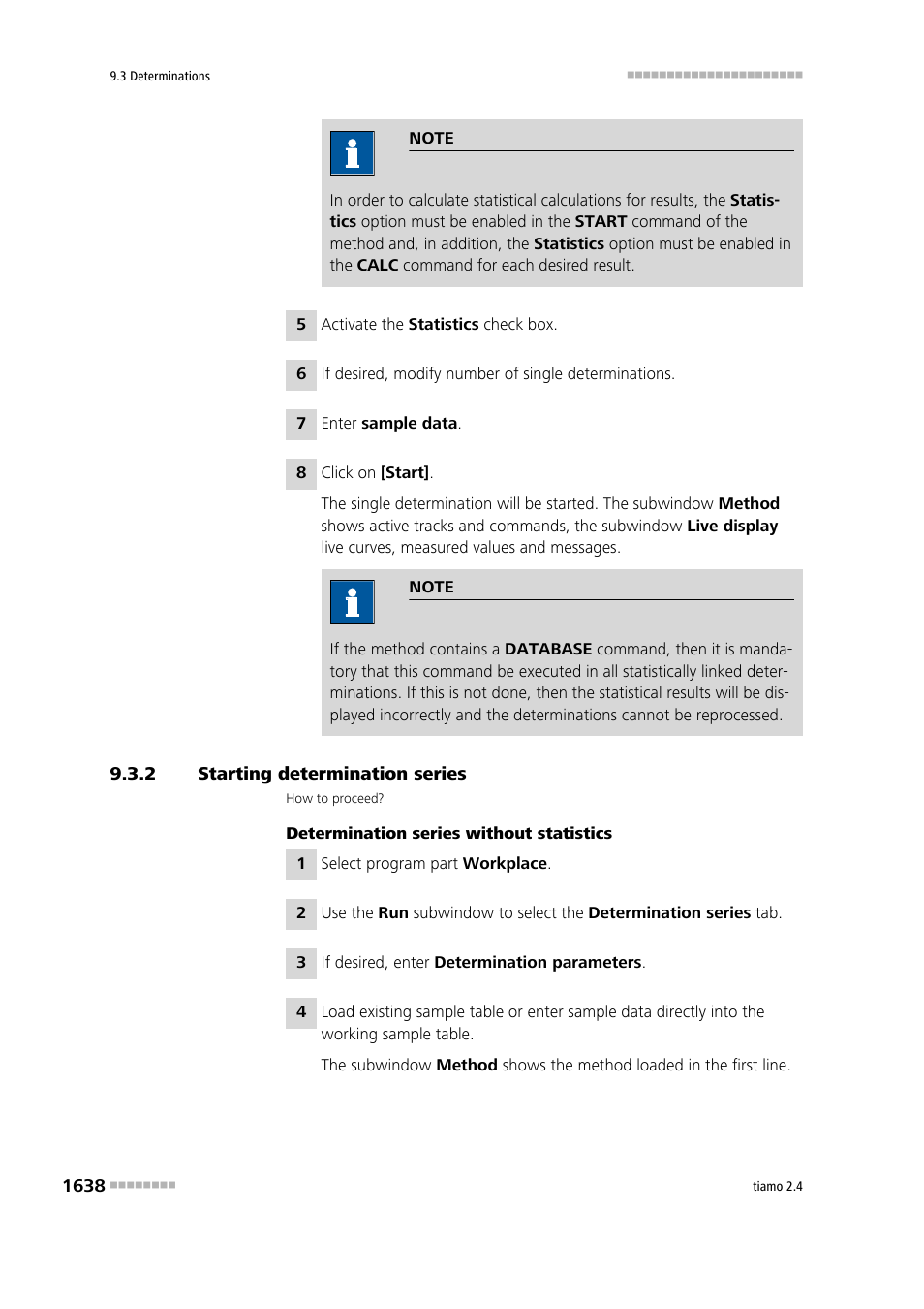 2 starting determination series, Starting determination series 8 | Metrohm tiamo 2.4 Manual User Manual | Page 1654 / 1717