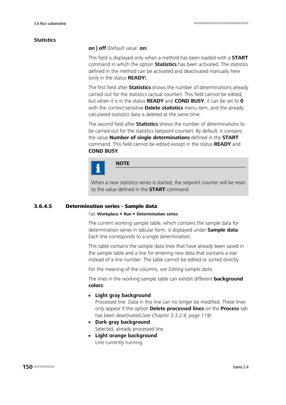 5 determination series - sample data, Edit sample table, Sample data | Metrohm tiamo 2.4 Manual User Manual | Page 166 / 1717