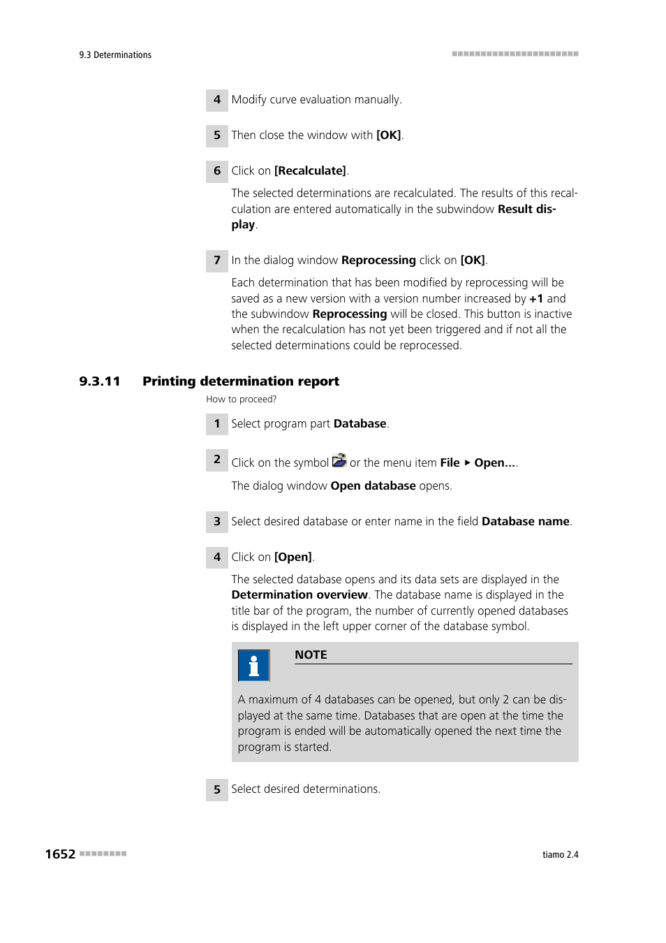 11 printing determination report, Printing determination report 2 | Metrohm tiamo 2.4 Manual User Manual | Page 1668 / 1717