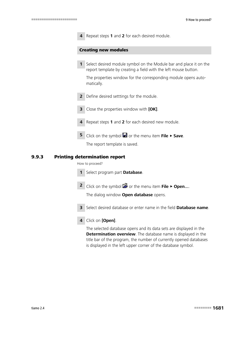 3 printing determination report, Printing determination report 1 | Metrohm tiamo 2.4 Manual User Manual | Page 1697 / 1717