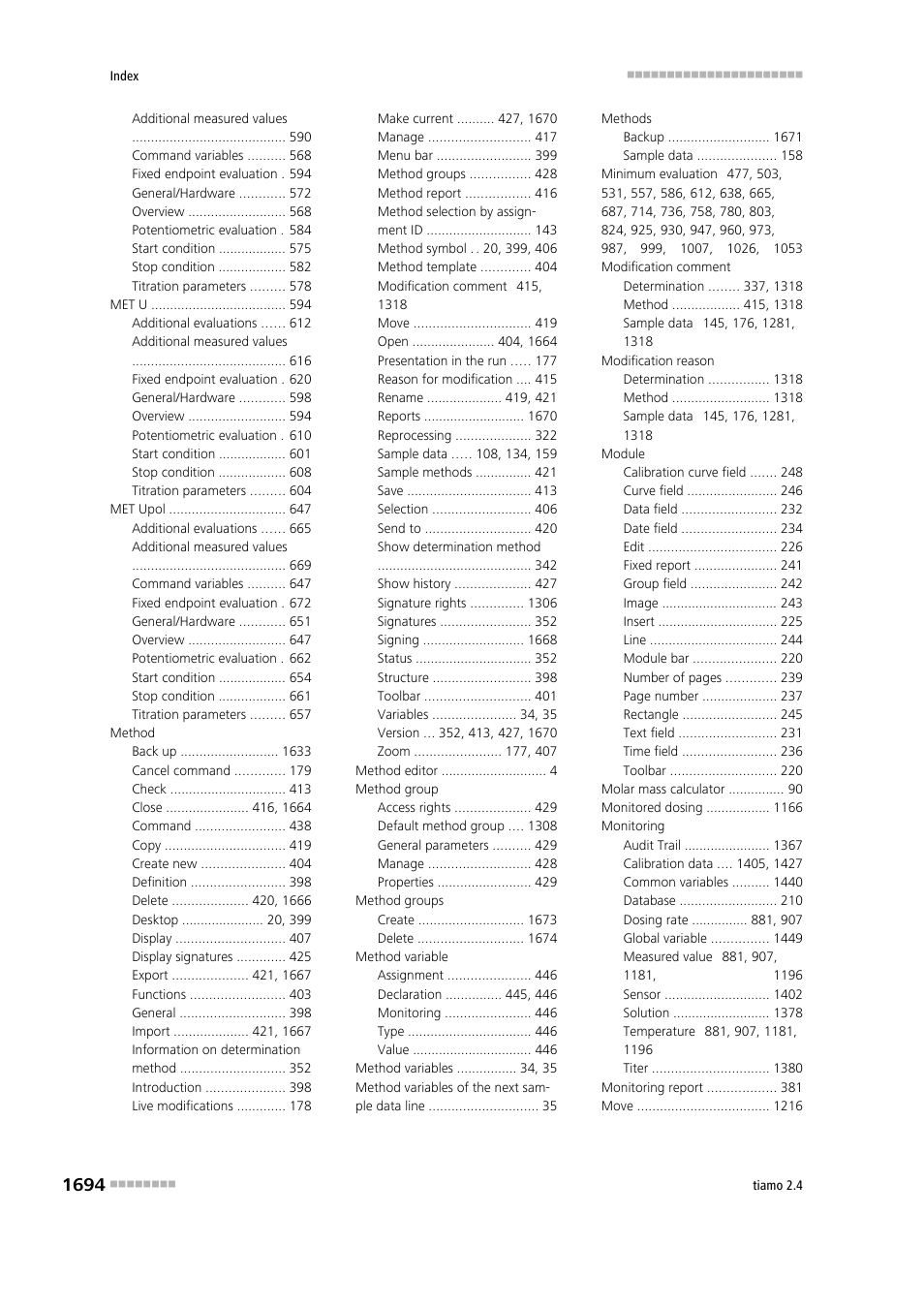 Metrohm tiamo 2.4 Manual User Manual | Page 1710 / 1717