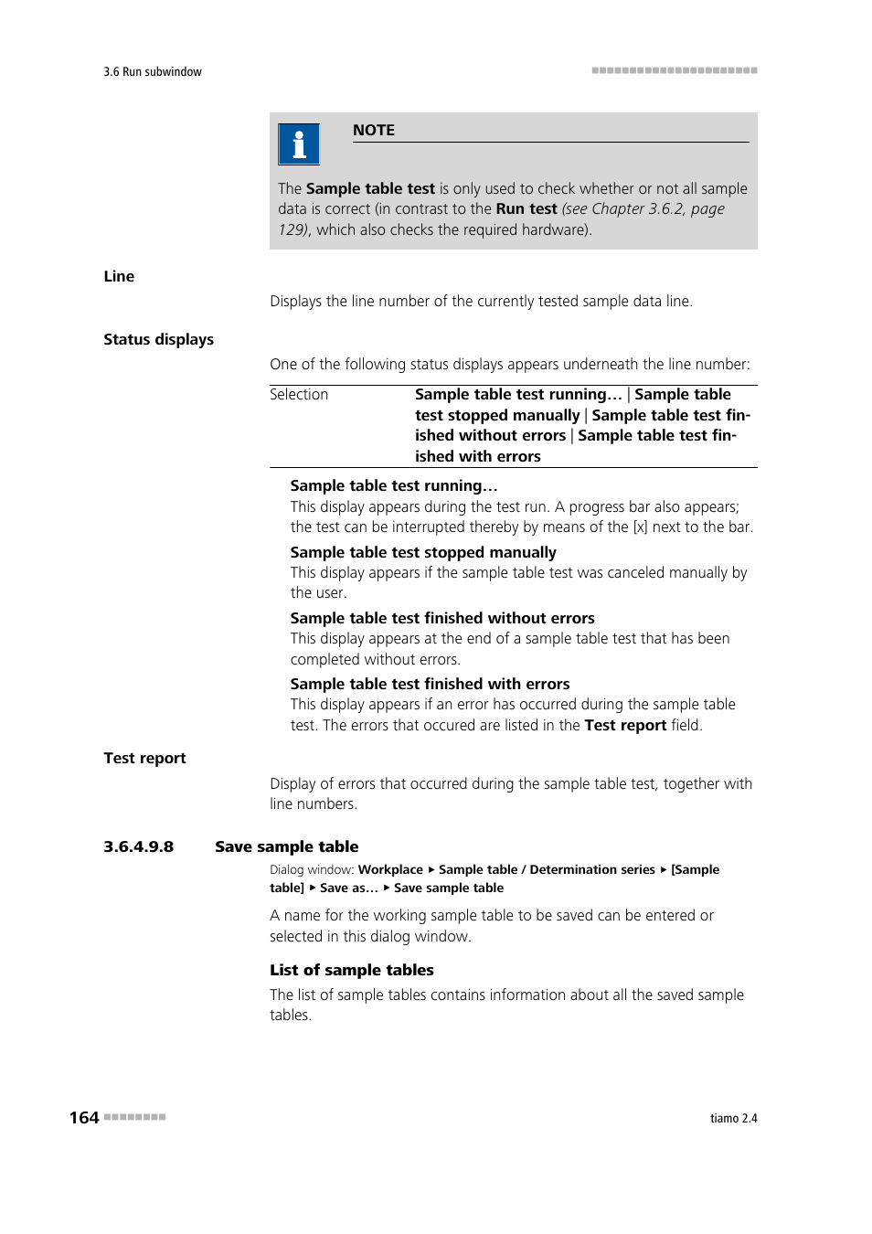 8 save sample table | Metrohm tiamo 2.4 Manual User Manual | Page 180 / 1717