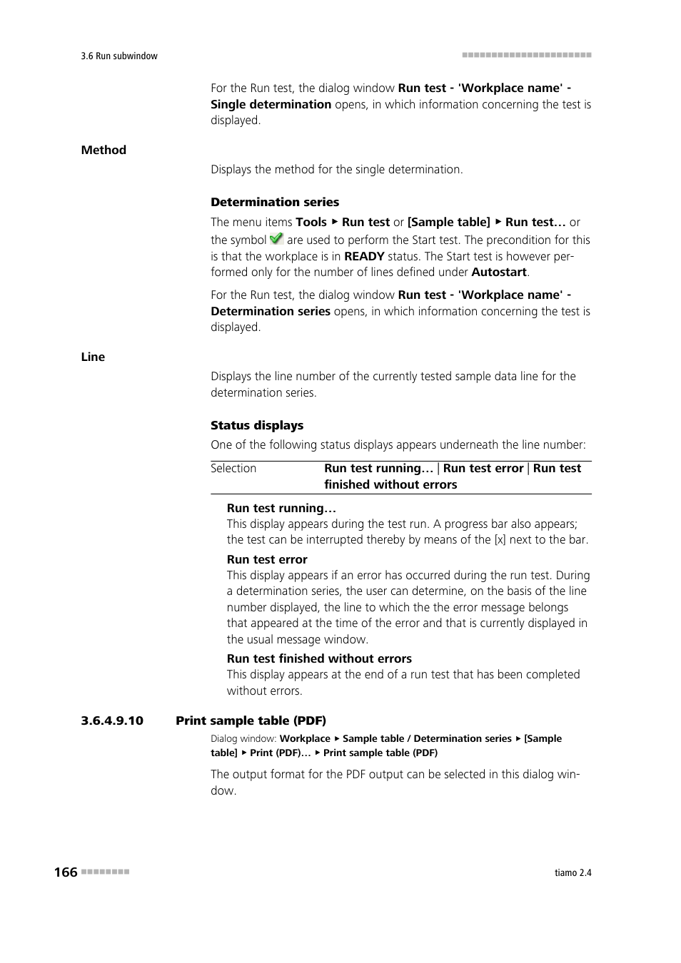 10 print sample table (pdf) | Metrohm tiamo 2.4 Manual User Manual | Page 182 / 1717