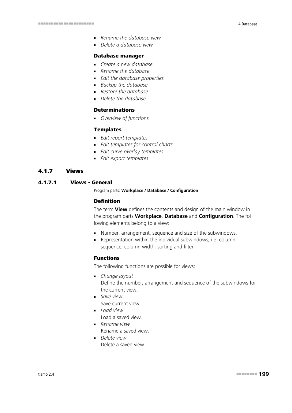 7 views, 1 views - general, Views | Metrohm tiamo 2.4 Manual User Manual | Page 215 / 1717