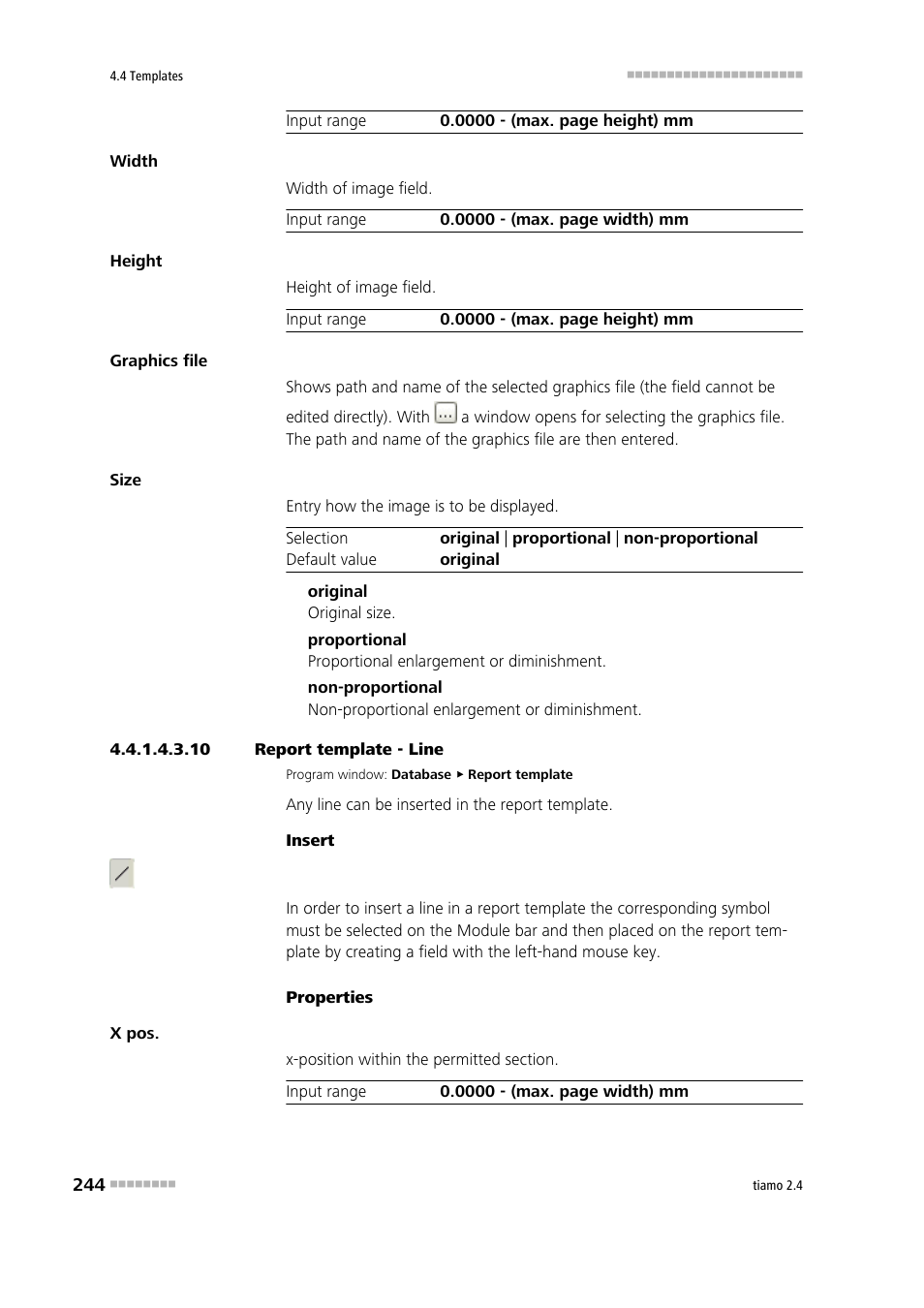 10 report template - line, Line | Metrohm tiamo 2.4 Manual User Manual | Page 260 / 1717