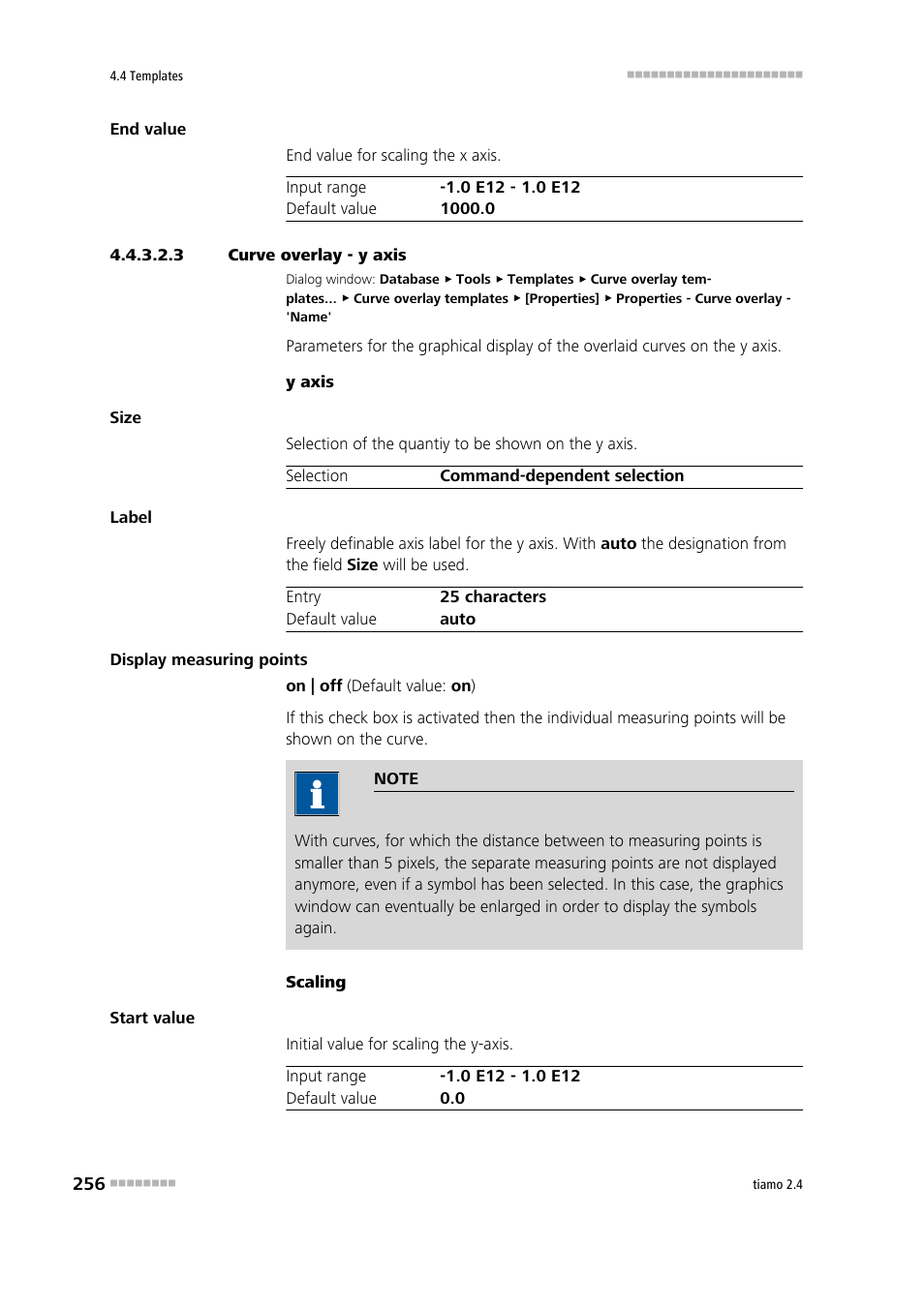 3 curve overlay - y axis, Y axis | Metrohm tiamo 2.4 Manual User Manual | Page 272 / 1717