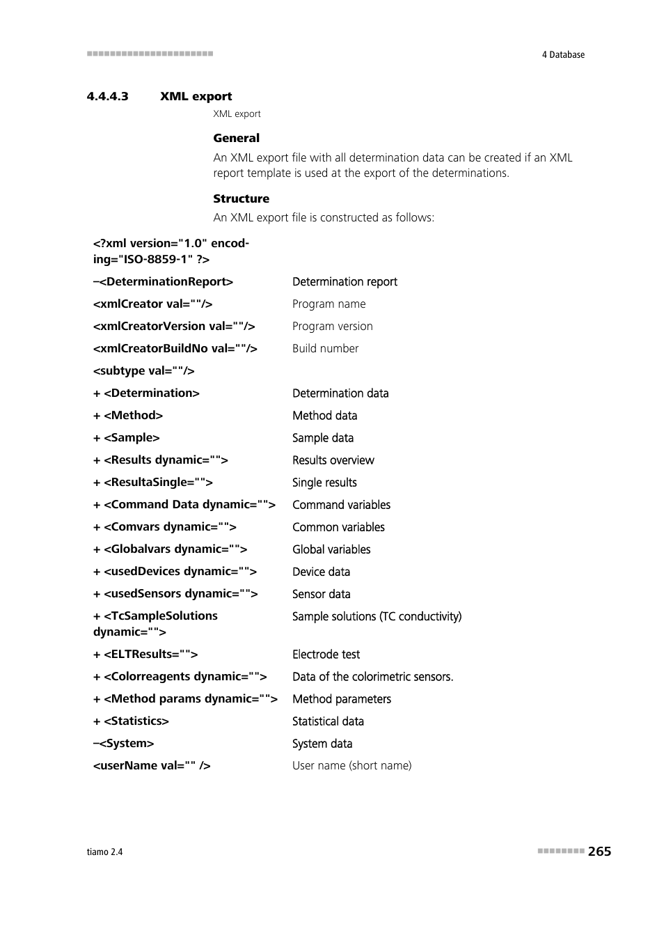 3 xml export | Metrohm tiamo 2.4 Manual User Manual | Page 281 / 1717