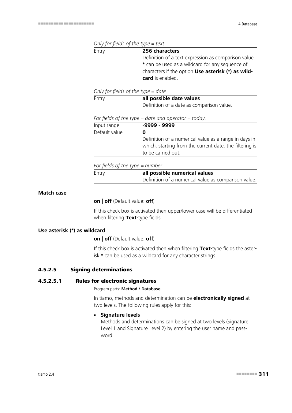 5 signing determinations, 1 rules for electronic signatures | Metrohm tiamo 2.4 Manual User Manual | Page 327 / 1717