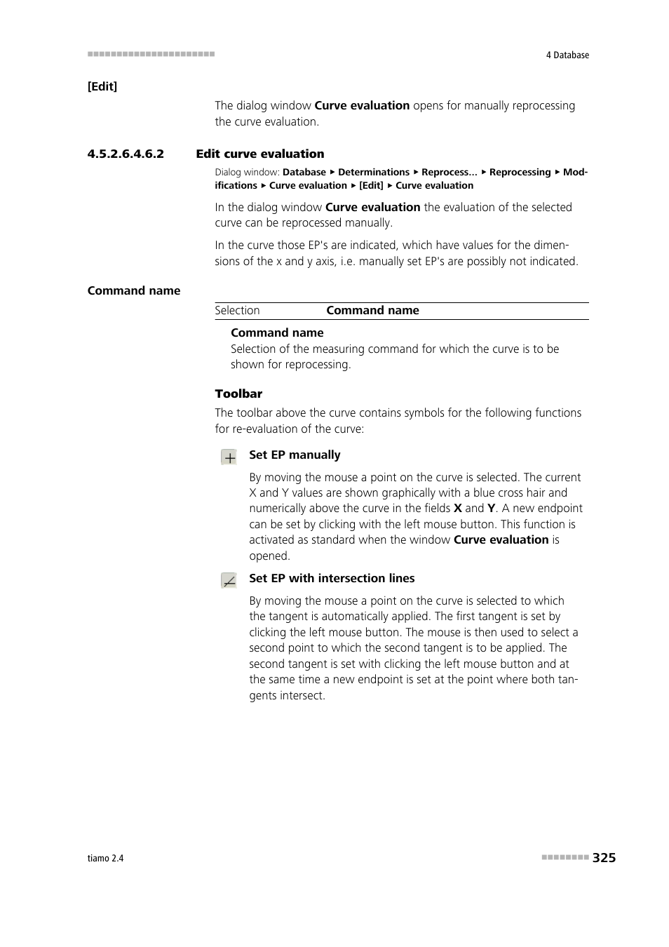 2 edit curve evaluation | Metrohm tiamo 2.4 Manual User Manual | Page 341 / 1717