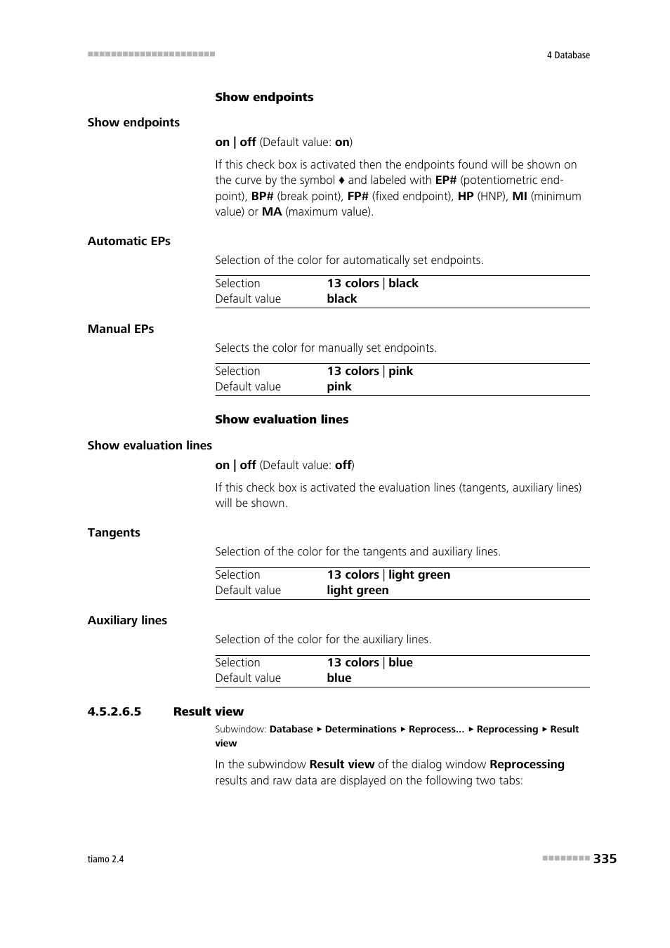 5 result view | Metrohm tiamo 2.4 Manual User Manual | Page 351 / 1717